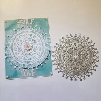 

Kokorosa Dies Cutting Circle Flower Metal Cutting Cover for DIY Scrapbooking Card Album Embossing Die Cut New Template