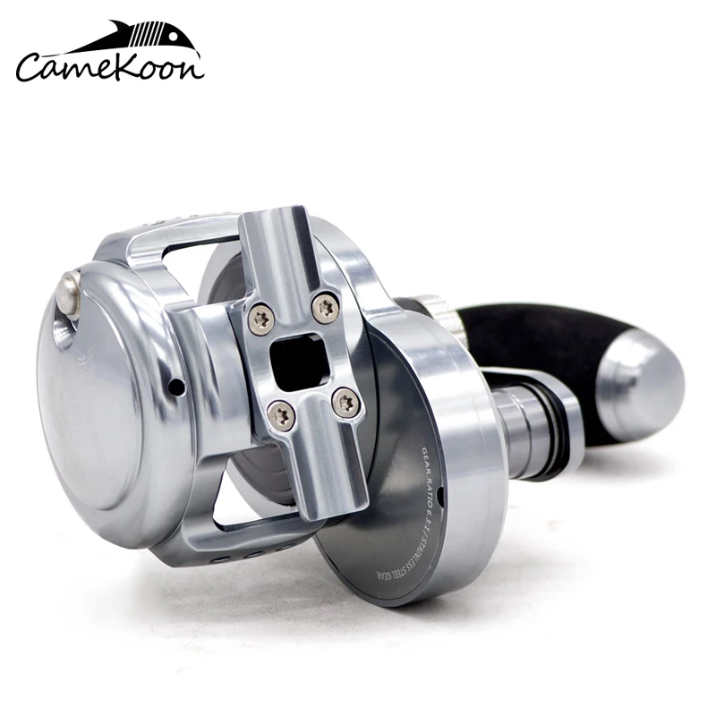 CAMEKOON DC200 CNC медленная отсадка Катушка лодка катушка 32 кг Тяговая мощность левая/правая ручка обычная морская Троллинг рыболовное колесо