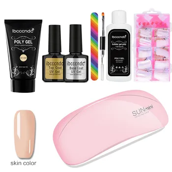 

Nail Art 50ml Usb Nail Lamp Poly Gel False Nails Liquid Double-end Nail Pusher Set Decoration Nail Art Tool Set Manicure