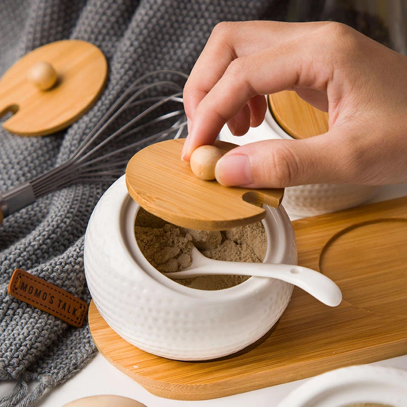 Ceramic Condiment Storage Jar  (6)