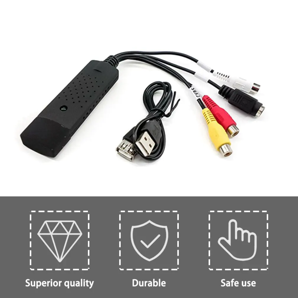 VHS в цифровой конвертер файлов Экспресс USB 2,0 в видео Захват аудио AV компьютер