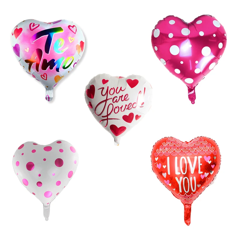 

1pc 18inch I Love You Heart Helium Balloons Wedding Decorations Globos Happy Birthday Party Decorations Adult Wedding Supplies