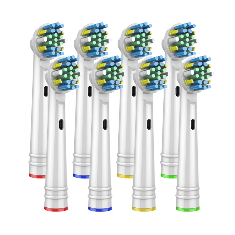 8pcs Replacement Brush Heads For Oral-B Electric Toothbrush Advance Power/Vitality Precision Clean/Pro Health/Triumph/3D Excel 8pcs bamboo charcoal brush heads for oral b electric toothbrush advance power pro health triumph d4510 d12013 d12013w d12523 d1