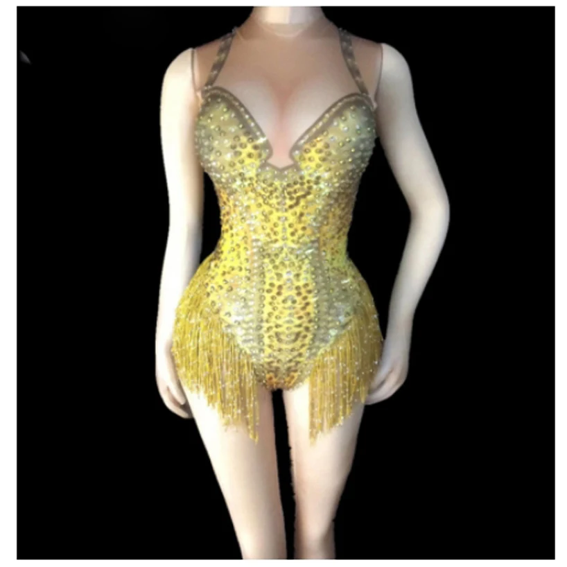 

Sexy women party girl Nude Bodysuit Nightclub Dance Wear Female Singer Show Outfit