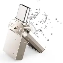 Металлический 32/64/128 ГБ флэш-накопитель usb EAGET USB3.0 флеш-накопитель OTG Тип C мини флеш-накопитель для ноутбука Тетрадь ПК