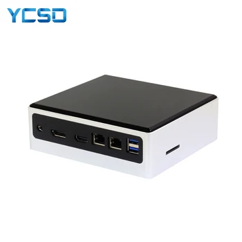 Mini Pc Intel Core I7 u 8650u 8550u I5 Linux Thin Client Micro Desktop Computers Best Industrial Win 10 Minipc 2 Lan Port Leather Bag