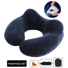 1 шт. надувная подушка для шеи u-образная дорожная подушка для сна, мягкие удобные подушки для офиса, путешествий, на открытом воздухе