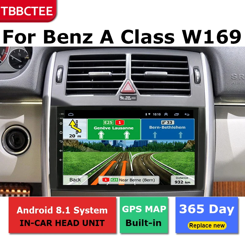 Flash Deal 2 Din Android radio bluetooth GPS Navigation wifi Stereo video For Mercedes Benz A Class W169 2004-2012 Car Multimedia Player 5