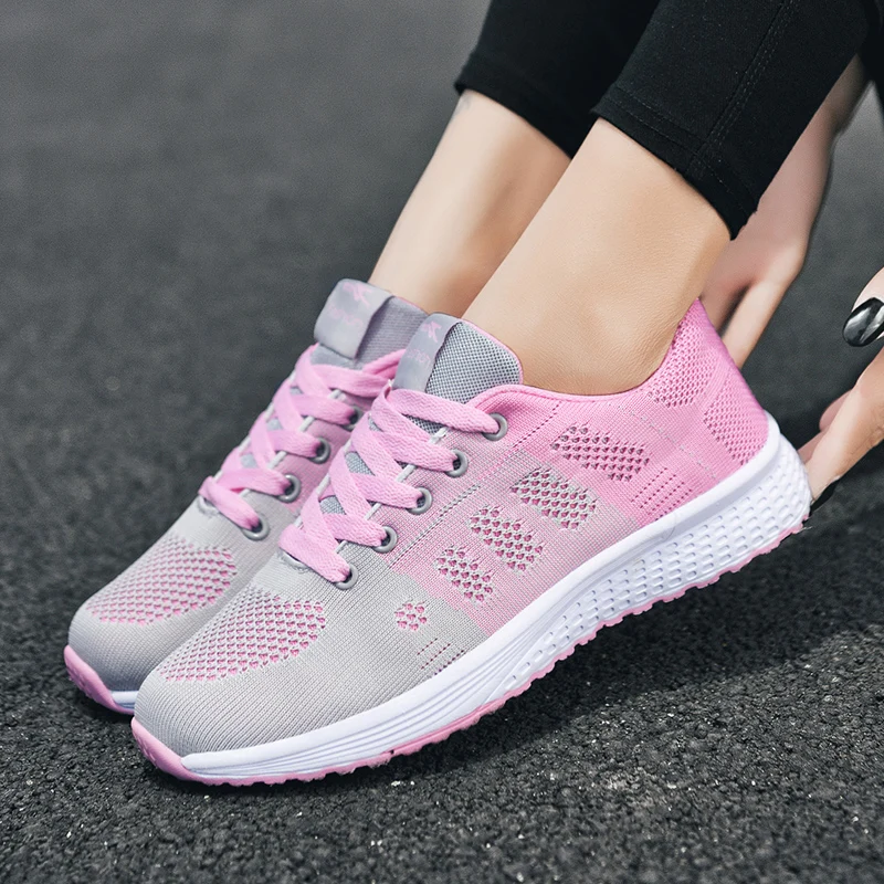 Women Casual Shoes Fashion Breathable Walking Mesh Flat Shoes Sneakers women shoes women sneakers women flats casual shoes