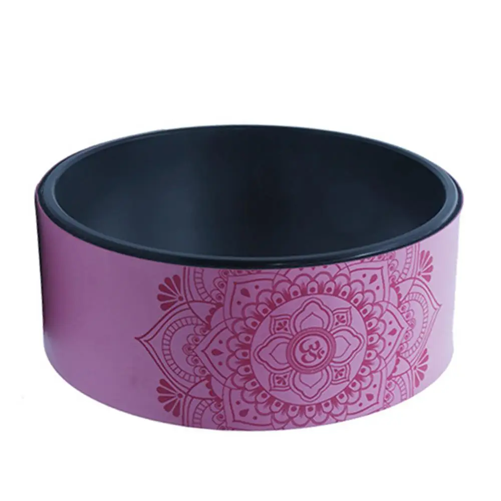 

The Yoga Wheel Exercise Wheel with Mandala Printed Enhance Your Postures 13inch