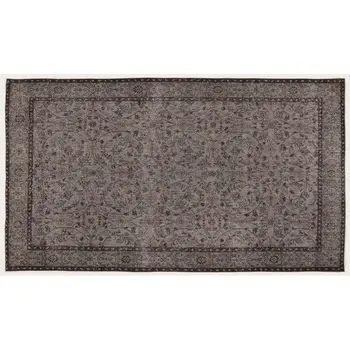 

Handmade Gray Vintage Overdyed Turkish Area Rug 171x300 Cm-5'7''X9'10''