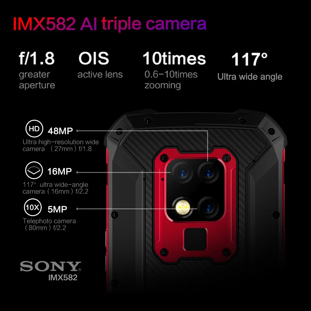 CONQUEST S16 IP68 Shockproof Waterproof Rugged Smartphone Android Push Button Mobile Phones Cell Smart Phone Mobile Phones
