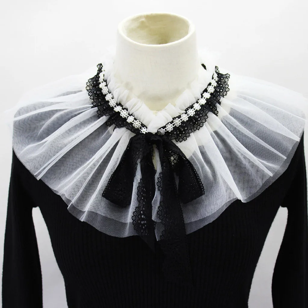 Шифоновая блузка. Жабо винтаж. Необычные воротники. Блузка с круглым воротом. Воротник-жабо.