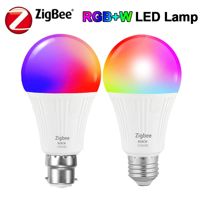 Zigbee LED Smart Light Bulb E27 B22 7w RGBCW Dimming Color Light For