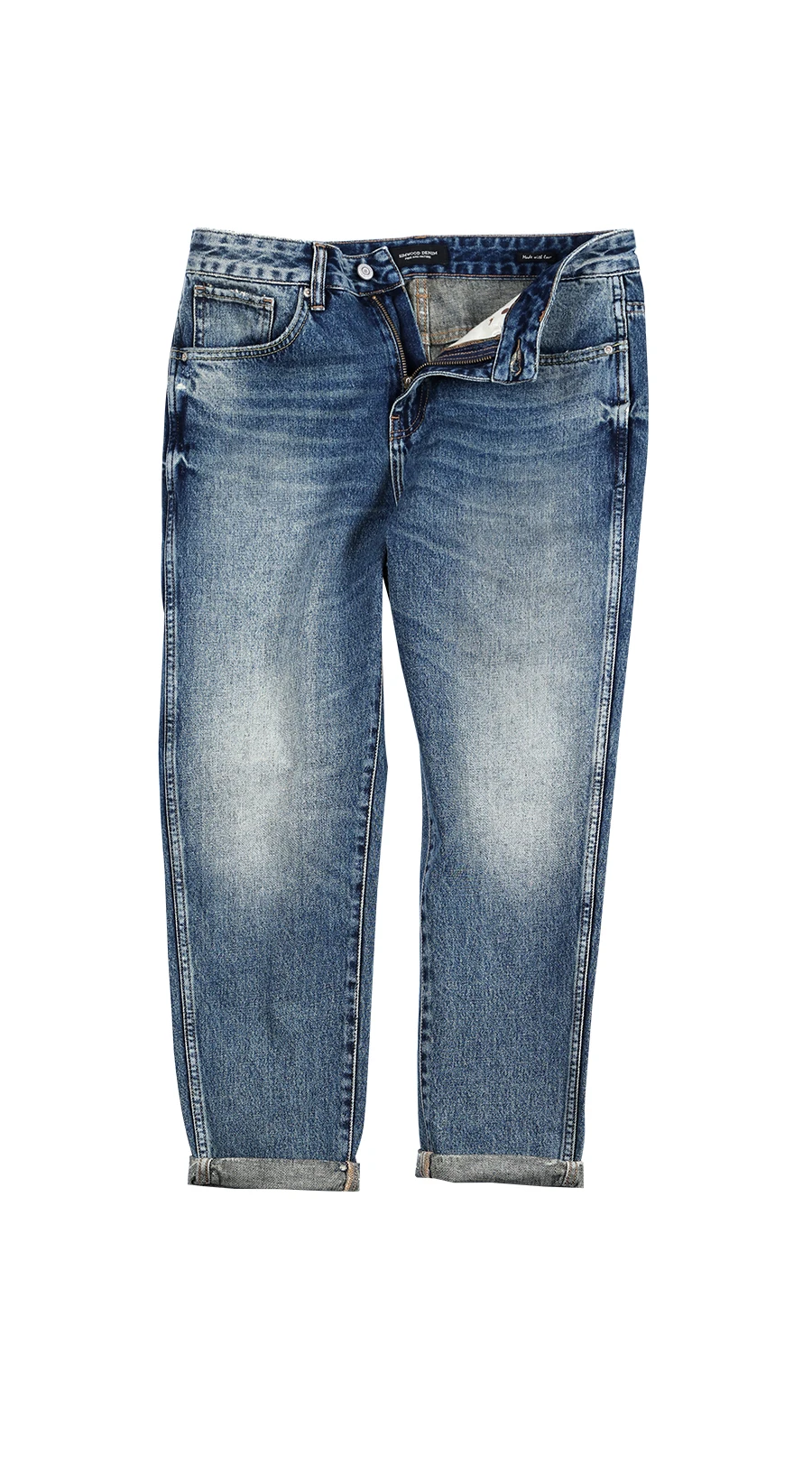 Мужские джинсовые брюки SIMWOOD, облегающие брюки из денима,, джинсы длиной до щиколотки, 190030