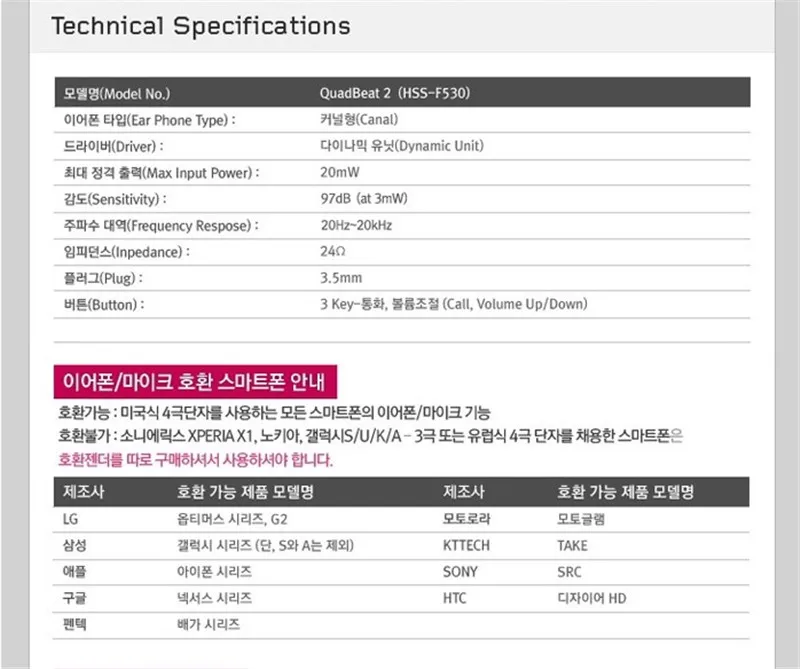 Оригинальная гарнитура QuadBeat 2 для LG G2 G3 F320 L24 D855 спортивные наушники-вкладыши с пультом дистанционного управления 50 шт