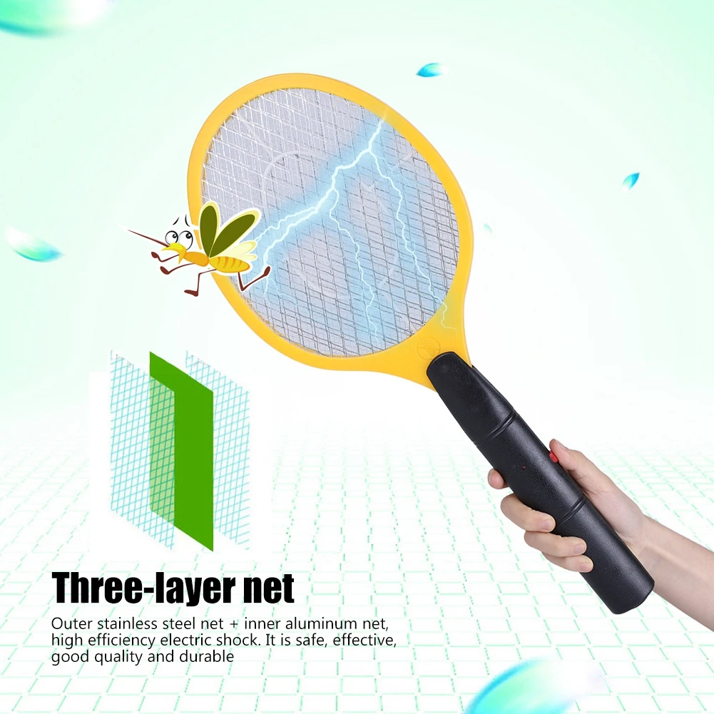 

Fashion Summer Hot Cordless Battery Power Electric Fly Mosquito Swatter Bug Zapper Racket Insects Killer Home Bug Zappers