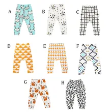 Хлопковые детские штаны с принтом штаны для маленьких мальчиков и девочек, спортивные штаны-шаровары для малышей Одежда для новорожденная девочка