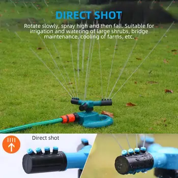 

Plastic Nozzle Green/Blue Garden Irrigation Practical ABS+PP Durable Tools Lawn Sprinkler Water Sprinkler Rotated 360° Trident