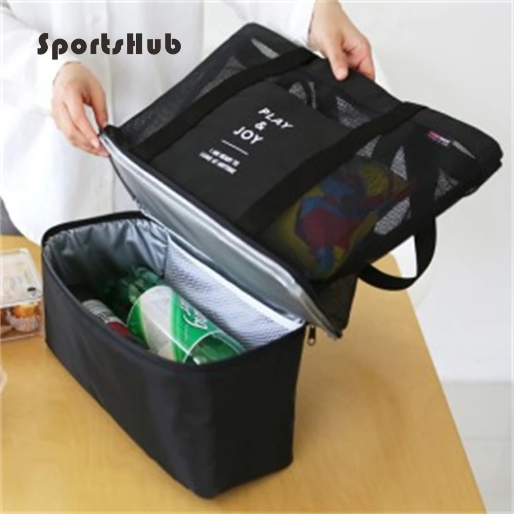 42*37*15CM Multipurpose Insulated Thermal/Cooler Picnic Bags Lunch Bags Tote Wash Outdoor Shoulder SPORTSHUB SES0008