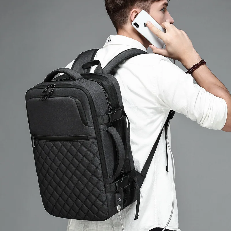 Мужской водонепроницаемый рюкзак для ноутбука с зарядкой через USB 15,6 дюймов, повседневная мужская школьная Спортивная дорожная сумка, рюкзак для ноутбука для мужчин
