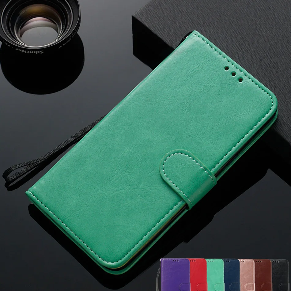 Для Xiaomi Redmi Note 7 Чехол из искусственной кожи флип-бумажник чехол для мягкий TPU