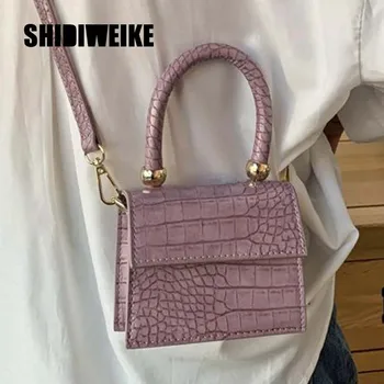 

Mini Bags Brand Purses Handbags 2020 Women Designer Small Shoulder Crossbody Bags Female Crocodile Pattern Totes 1X16
