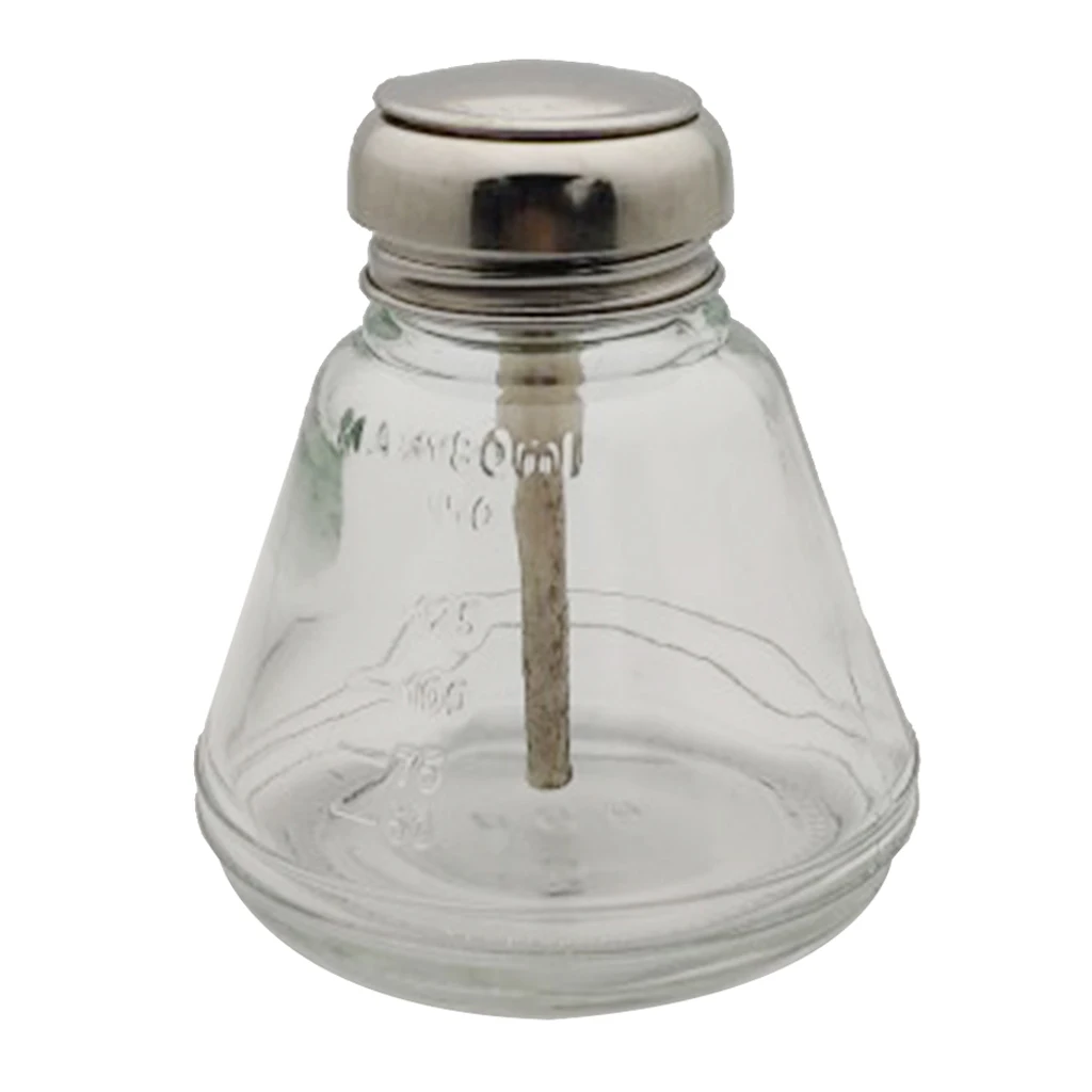 180ml Glass Push Down Empty Press Bottle Alcohol Acetone Pump Dispenser Vials for Nail Polish and Makeup Remover Silver Top Cap | Красота и