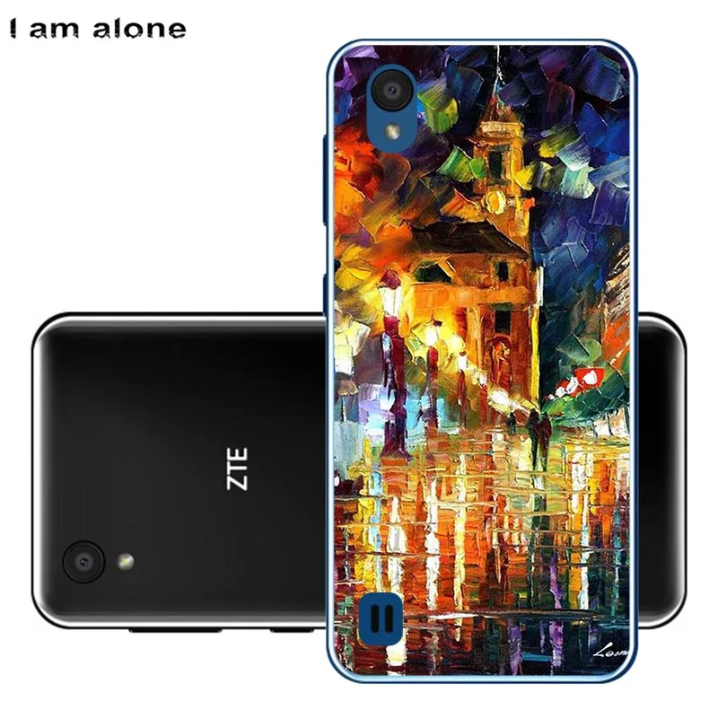 Чехлы для телефонов zte Blade A5 5,4" Мягкий силиконовый чехол из ТПУ с модным рисунком для zte Blade A5 сумки