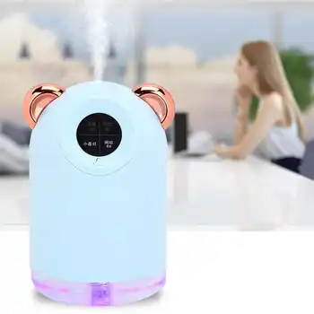 

Desktop Air Humidifier USB Cute Household Air Atomizer 220ml Blue with Light Humidificadores Difusores Face Rejuvenation Tool