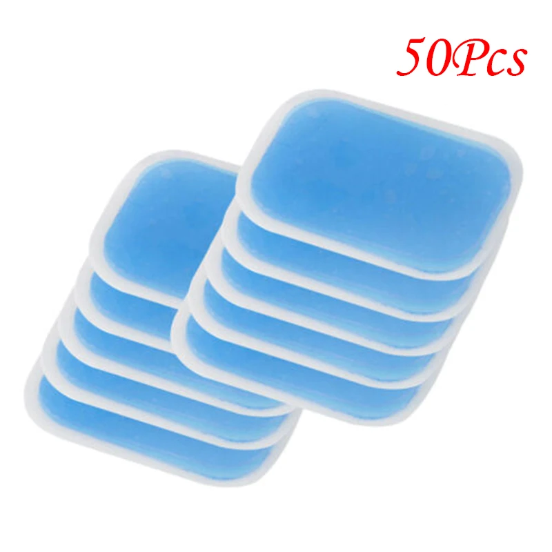 50pcs Gel Sheet Blue Hydrogel 38*56MM Fitness Equipment Gear Belt Training Tool