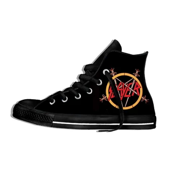 

2019 New Fashion The Metal Band Casual Lightweight High Top Sneakers Breathable Walking Shoes