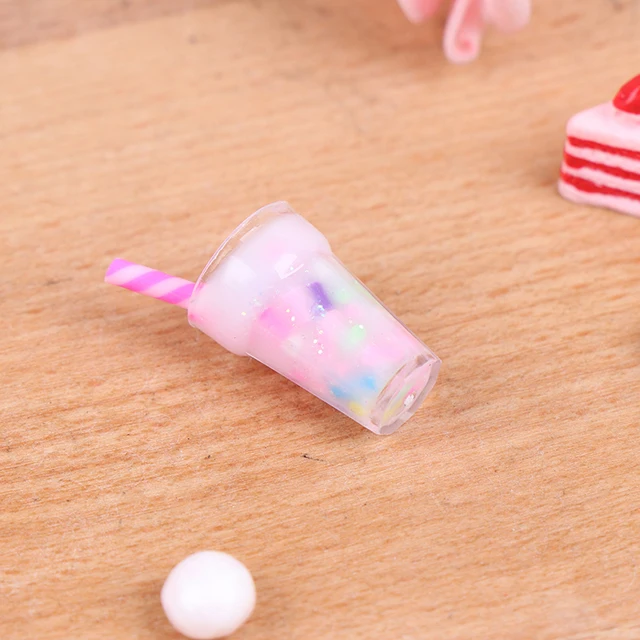 New 5Pcs 1:12 Dollhouse Miniature Cream Drinks Bottles Model Dolls Kitchen Food 4