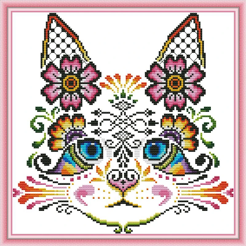 

Joy Sunday,Cat,cross stitch embroidery kit,Cartoon cross stitch pattern,cross stitch needlework,Animal pattern cross stitch kit