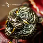 Новый мужской кошелек ручной работы, леопардовые Длинные кошельки на молнии, мужская сумка из натуральной кожи, мужские сумки для денег, вертикальный клатч - 3