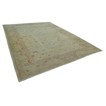 

293x405 Cm Beige Handmade Oushak Rug-10x13 Ft
