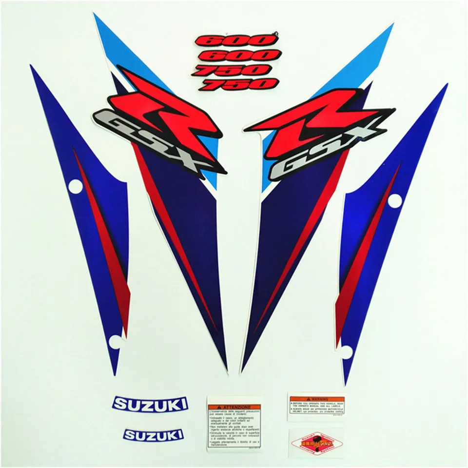 Обувь для езды на мотоцикле Suzuki G-SXR 600 750 GSXR600 GSXR750 06-07 K6 K7 2006 2007 полный комплект Стикеры наклейка декоративные протектор - Цвет: 1 style