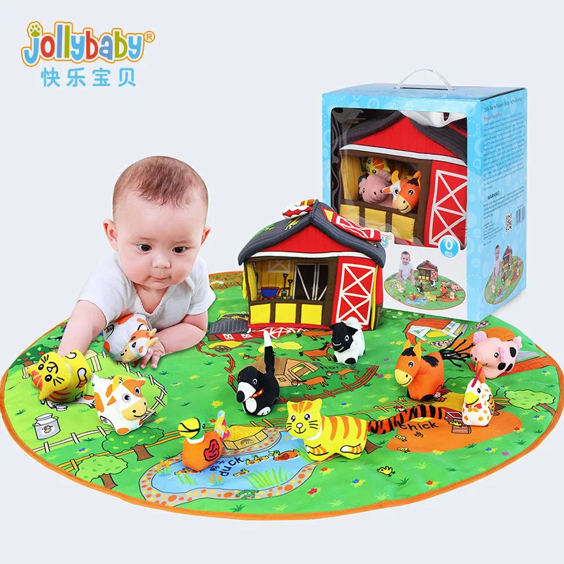 

baby happy game blanket gift box baby early education cloth book baby 0-1-3 children's parent-child toy