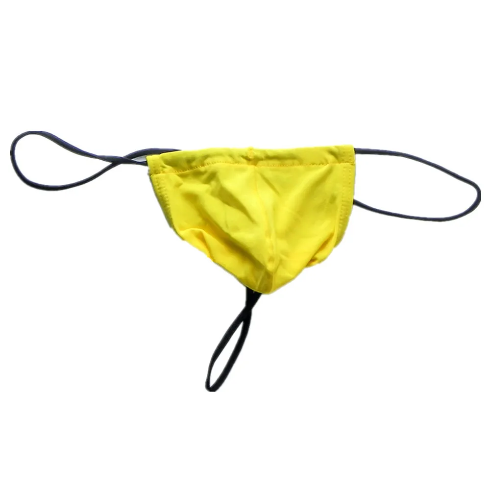Мини мужские стринги и T Back тонкий пояс на талию G String бикини для мужчин чехол