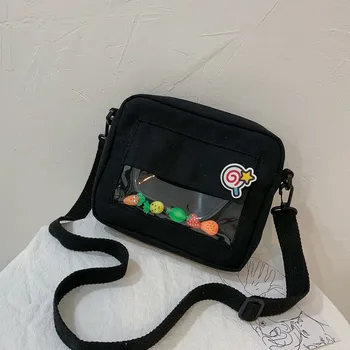 

Crossbody Bags for Women 2019 New Fashion Clear Handbags Female Students School Shoulder Bags for Teenager Girls Messenger Bags