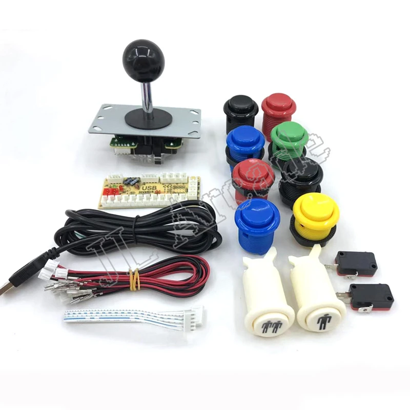 No Delay Arcade USB Encoder PC to Joystick For 5pin Happ Type Push buttons New