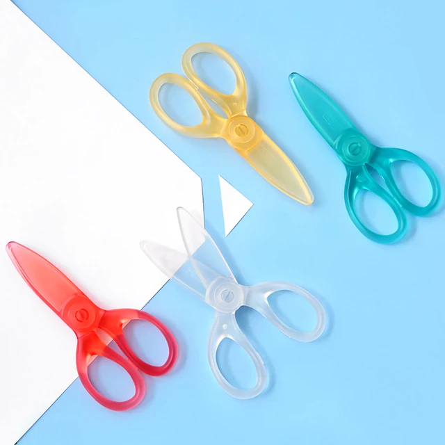 Child Scissors For Toddlers Safety Scissors DIY Photo Plastic Student  Scissor Papercutting For Kids Children DIY Art Positive - AliExpress