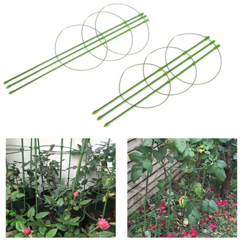 

Durable Climbing Vine Rack 45cm/60cm Plastic Coated Iron Plant Potted Support Frame Garden Balcony Plant Flower Trellis Bracket
