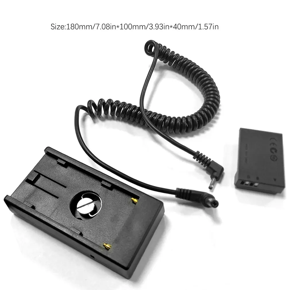 

DR-E15 Fake Battery DC Coupler For Canon EOS100D kiss x7 F970 Gusset Battery Holder Mount Plate Power Supply Set