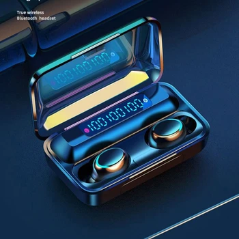 

Wireless Earphones Mini TWS Bluetooth 5.0 Headphones 9D Hifi Stereo Sports Waterproof Wireless Headset With Microphone