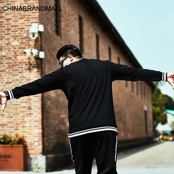 

Lgj Dt020 # Super Brand Big Size Printing Long Sleeve Loose Letter Autumn Sweater Fat Man Elastic Force Durable 2xl-6xl