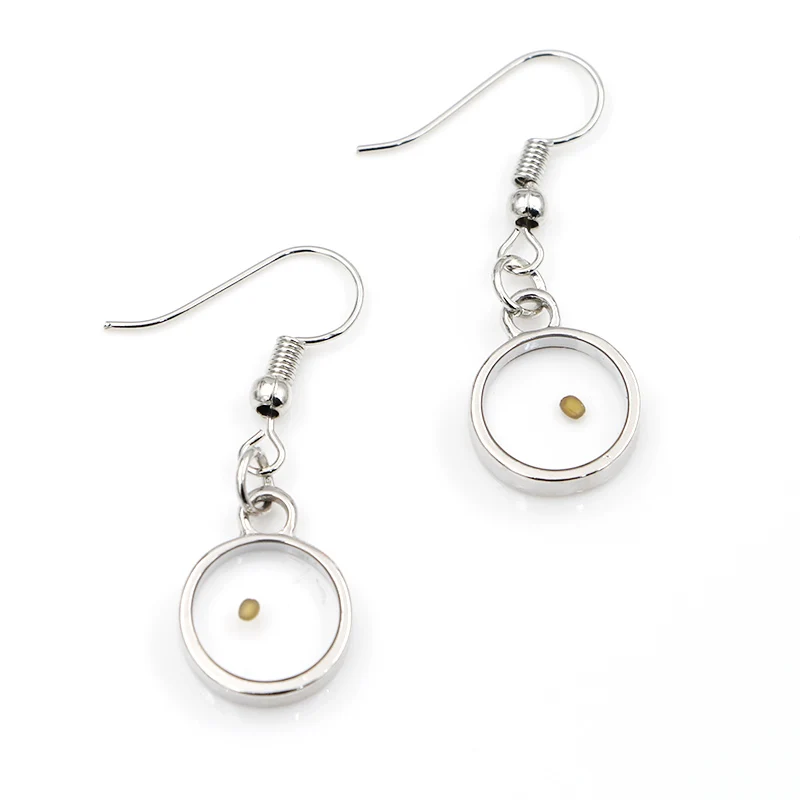 VILLWICE Настоящее горчичное семя серьги вера как маленький как горчичный семена висячие серьги христианские религиозные украшения подарок