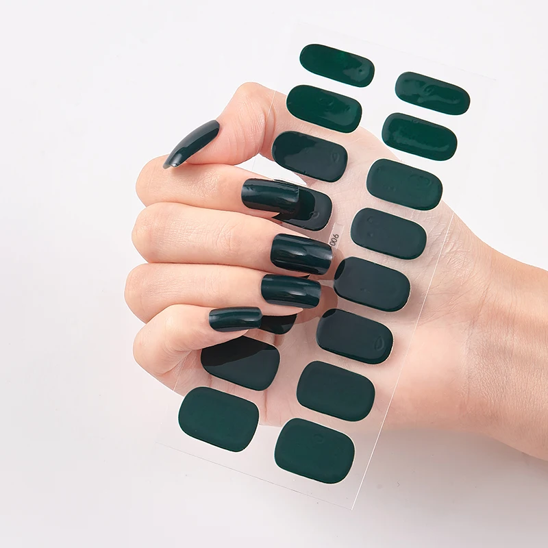 Full Beauty Nailart Sticker Nail Polish Stickers Foil Nail Art Stickers 2020 Pure Solid Color Decals Plain Stickers Nail Tape