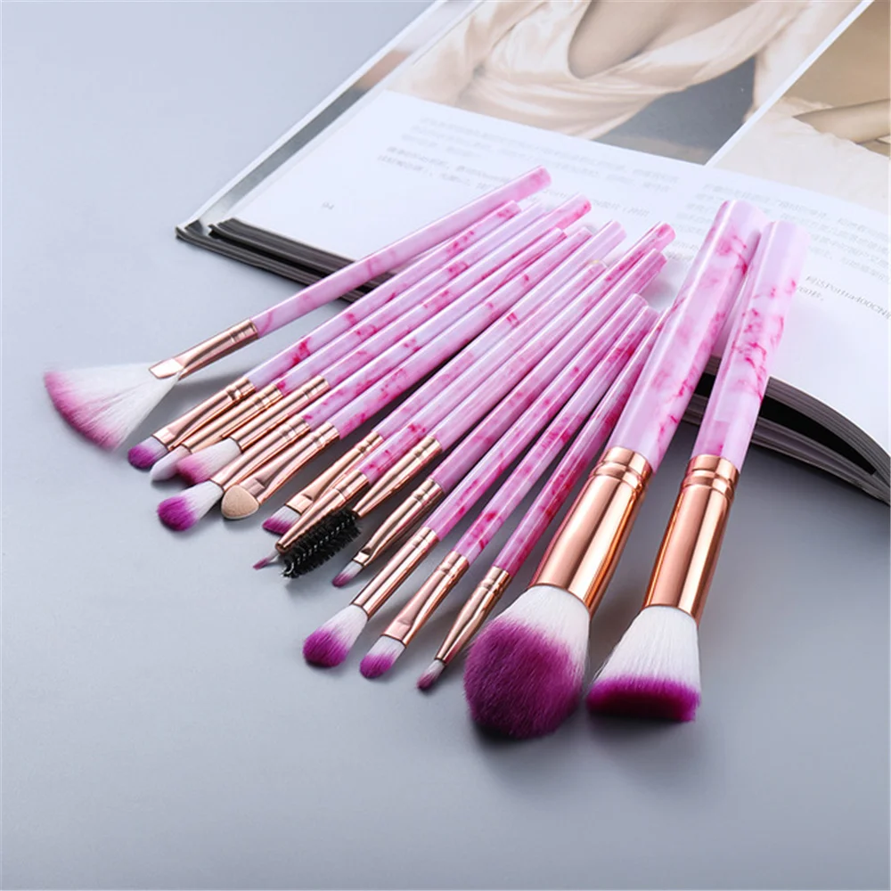 FLD 5/10/15 Uds pinceles maquillaje sombra de ojos en polvo Fundación de mezcla que brocha cosmética de belleza Kit de herramientas, Maquiagem