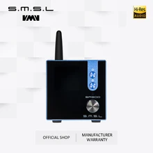Smsl sa300 alta potência bluetooth 5.0 amplificador de alta fidelidade remoto digital desktop amplificador potência amp 80w analógico